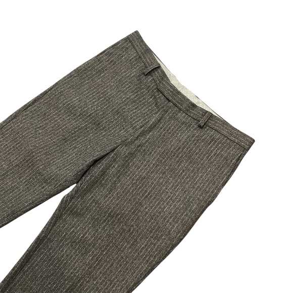 Charles Tyrwhitt Men’s Slim Fit Wool Pinstripe Flat Front Dress Pants 34x32 Gray - Picture 1 of 16